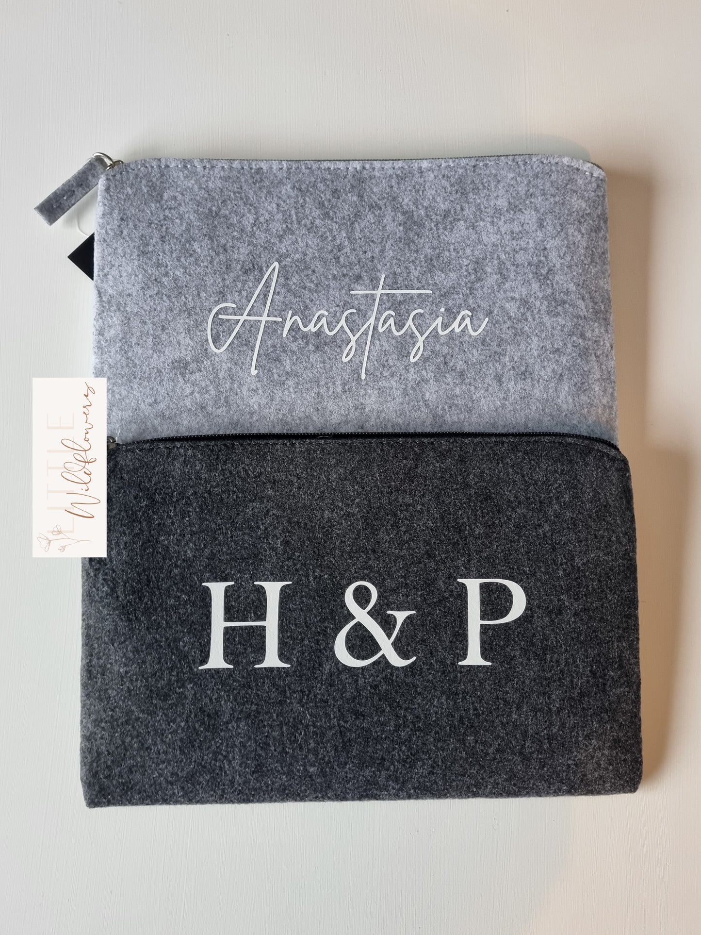 Personalised Felt Accessory Pouch