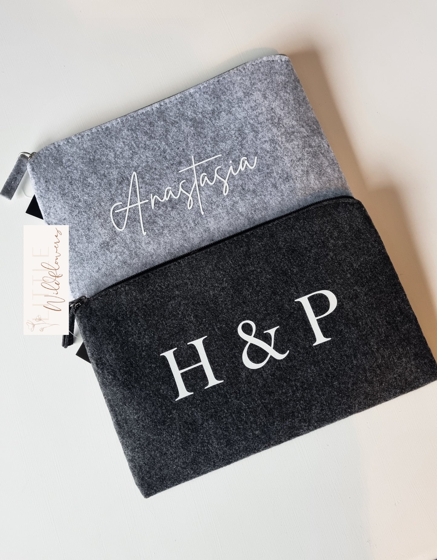 Personalised Felt Accessory Pouch