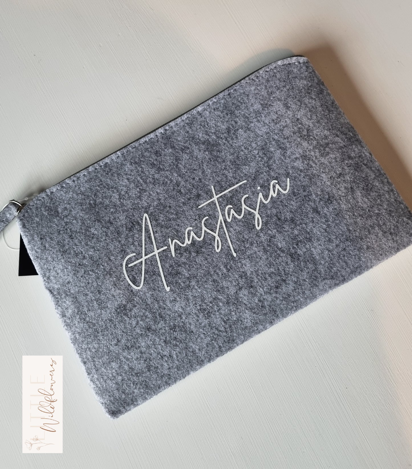 Personalised Felt Accessory Pouch