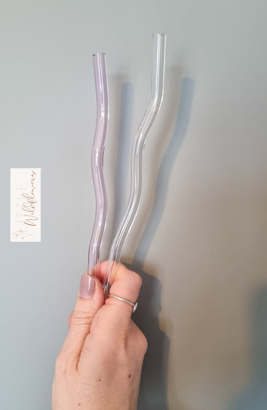 Glass Squiggle Straw