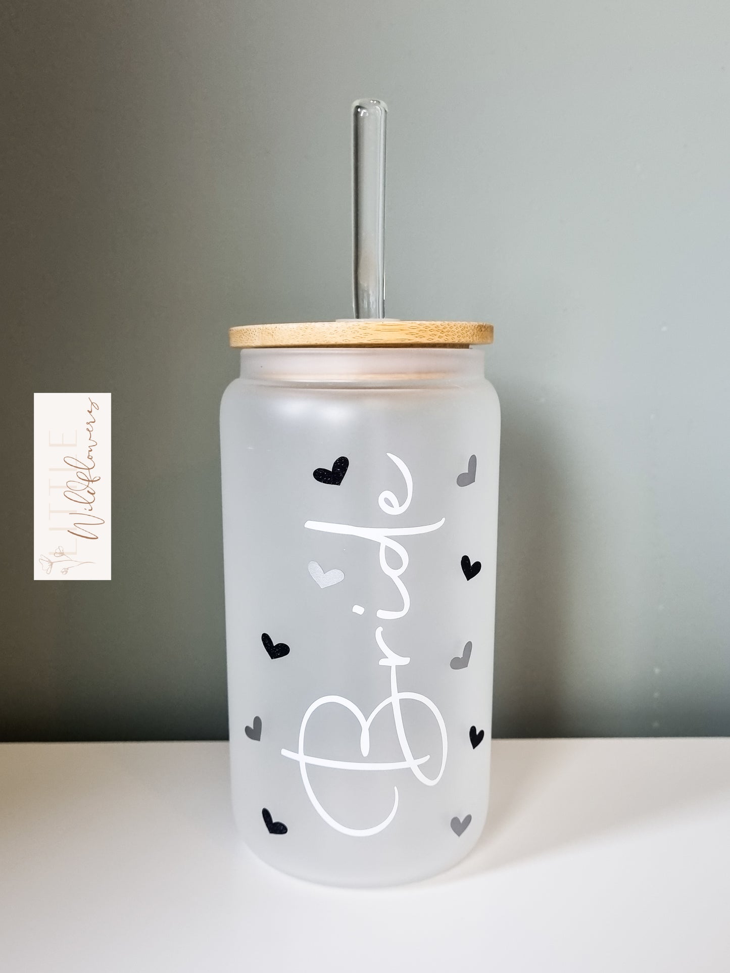 Bridal Frosted Glass Cup