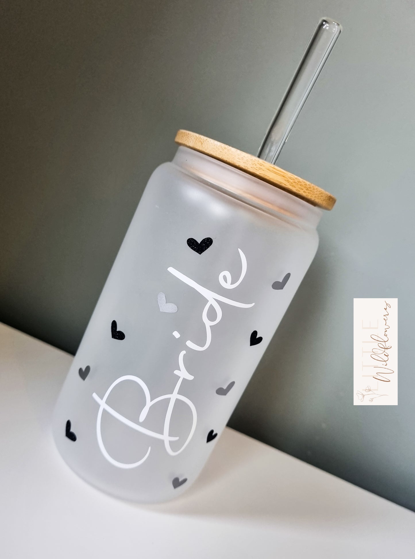 Bridal Frosted Glass Cup