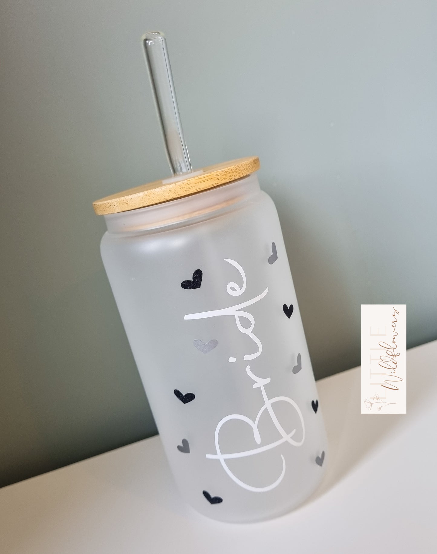 Bridal Frosted Glass Cup