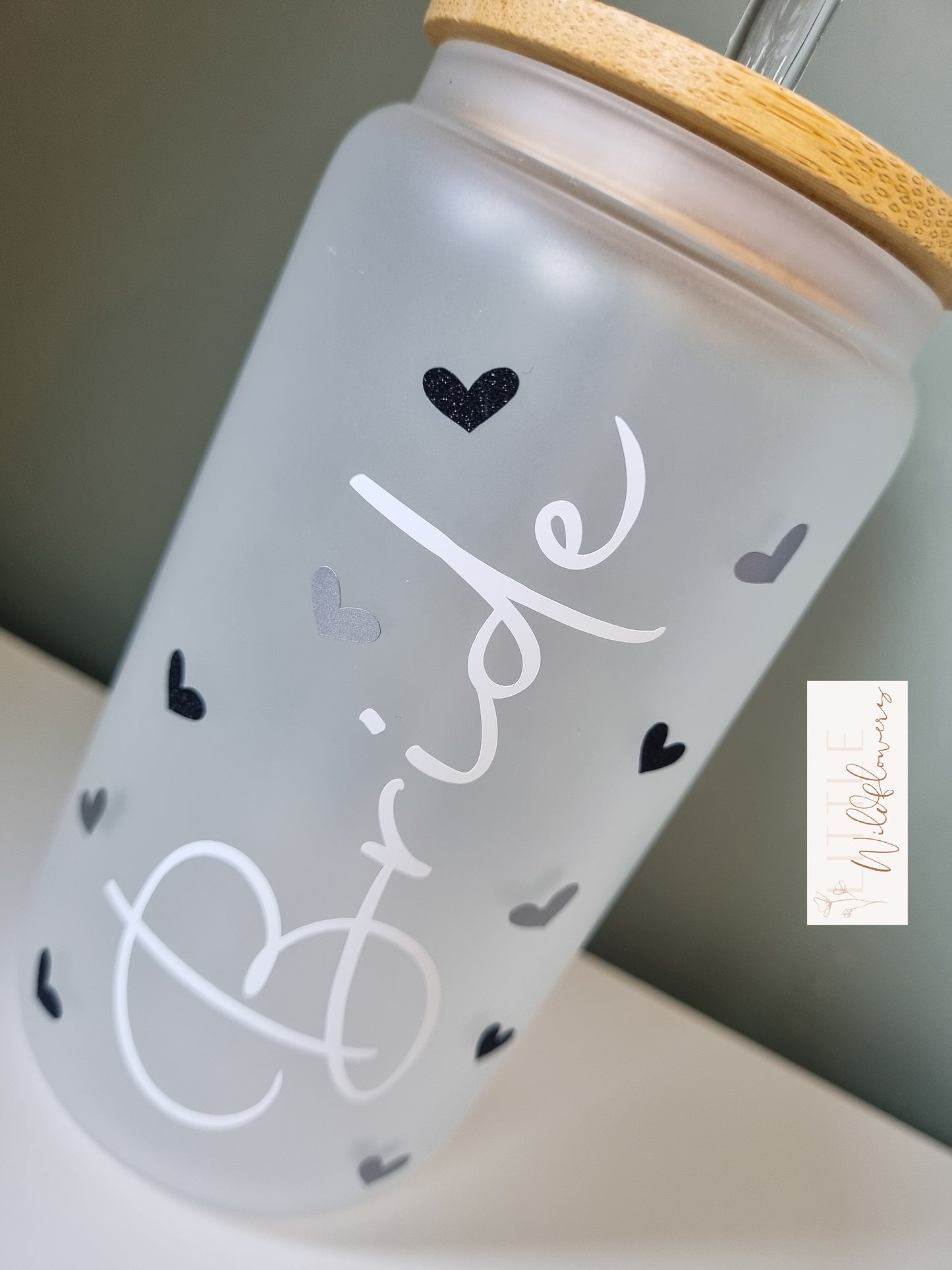 Bridal Frosted Glass Cup