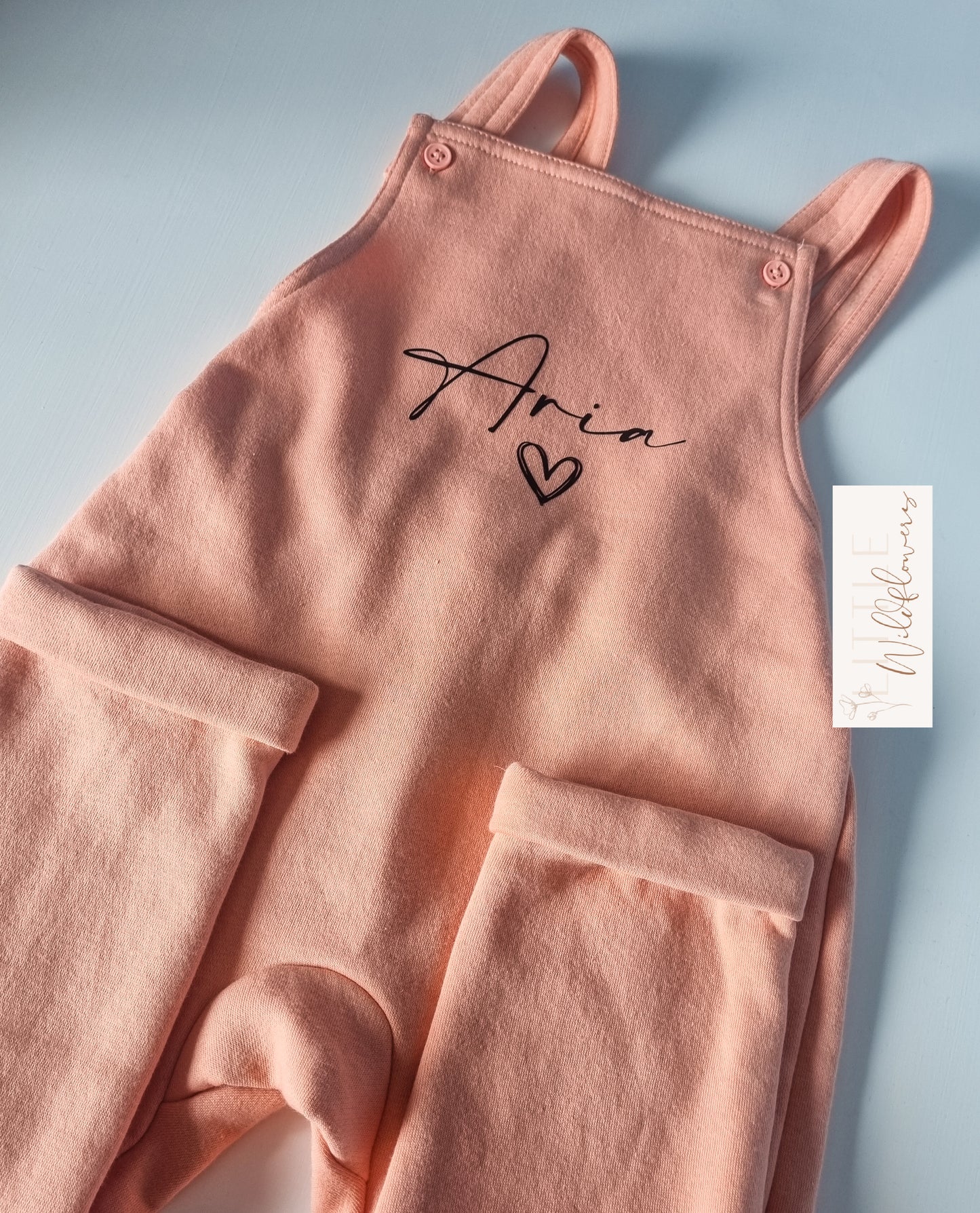 Children's Personalised Name Dungarees