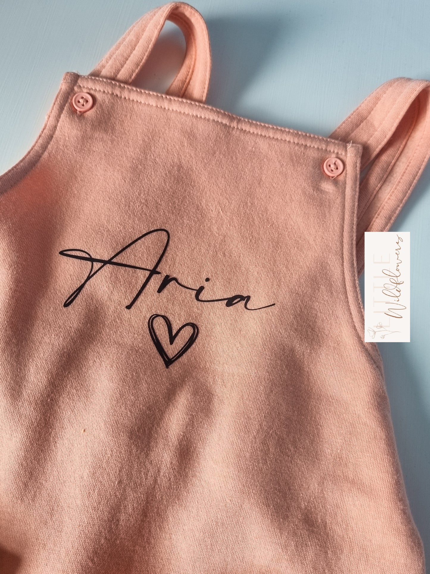 Children's Personalised Name Dungarees