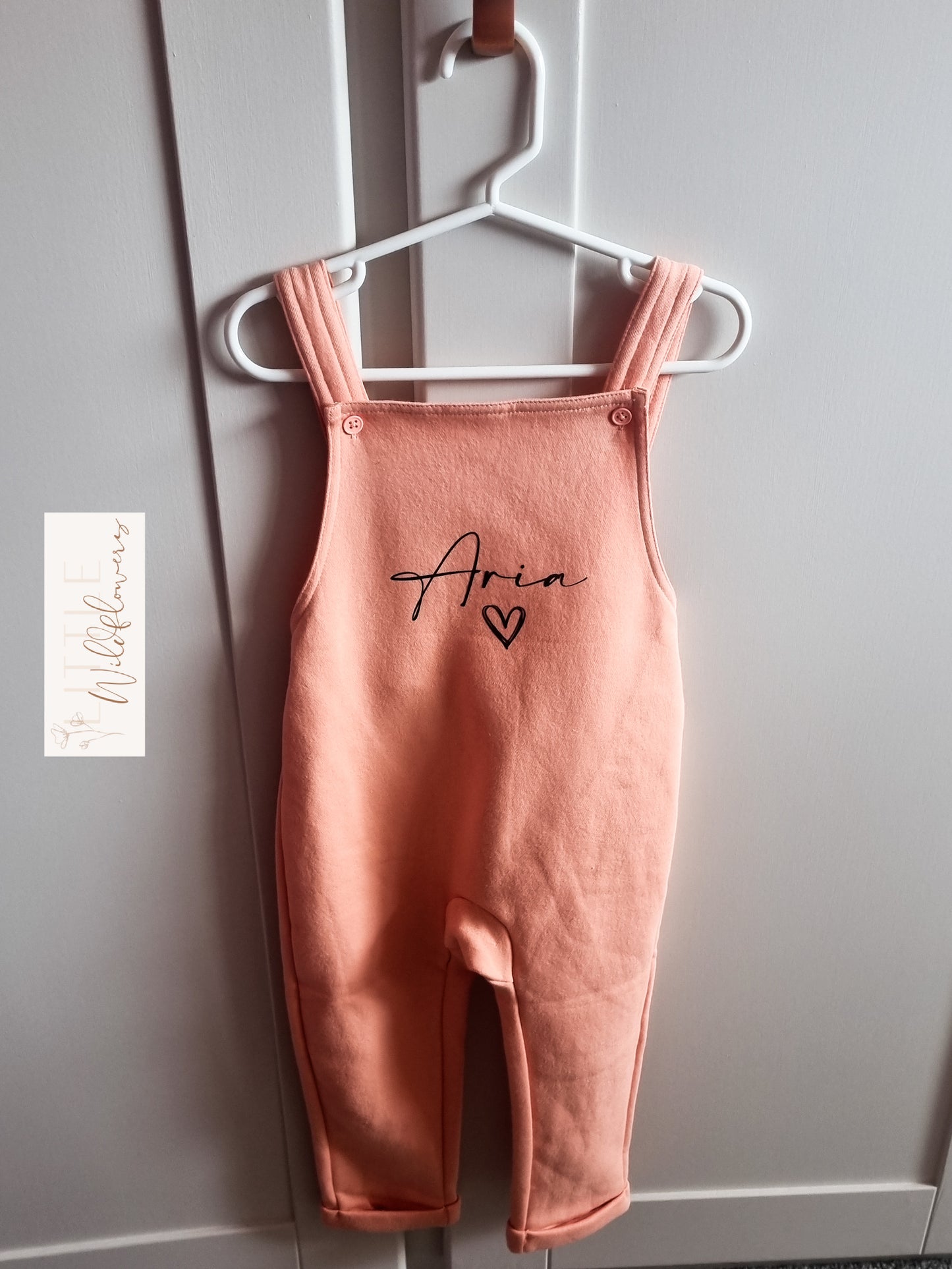 Children's Personalised Name Dungarees