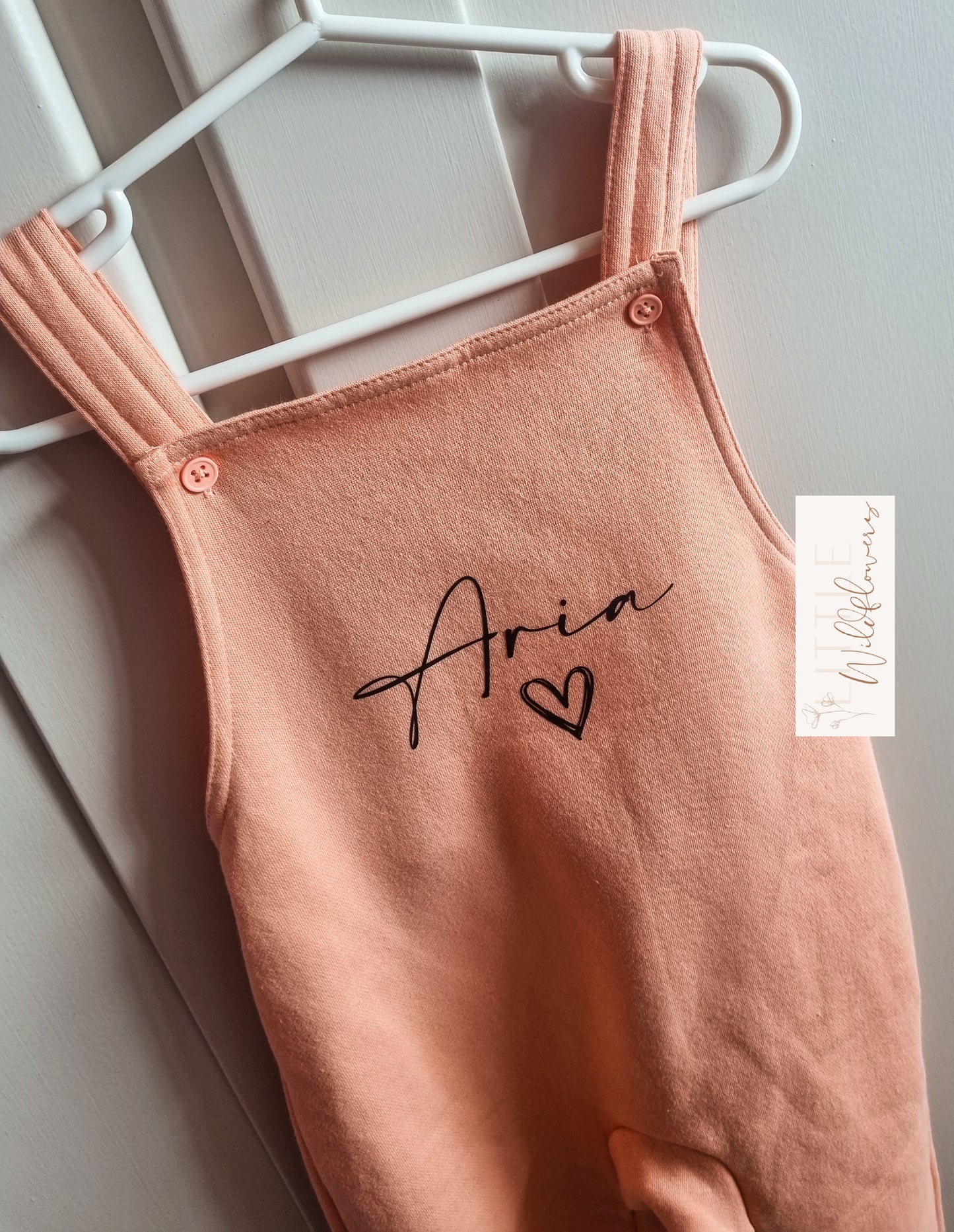 Children's Personalised Name Dungarees