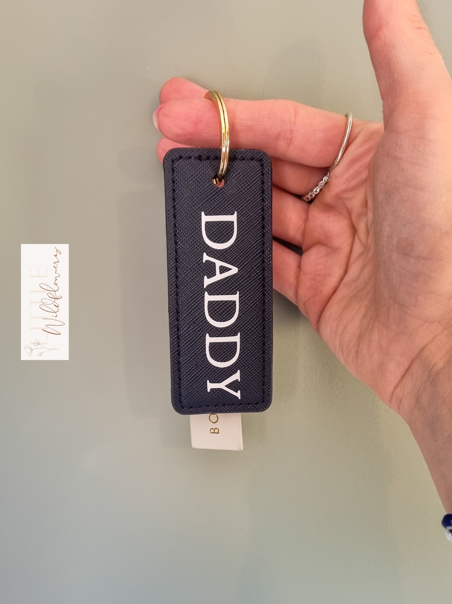 Personalised Rectangular Key Clip