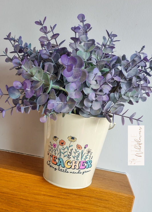 Teacher Helping Little Minds Grow Plant Pot