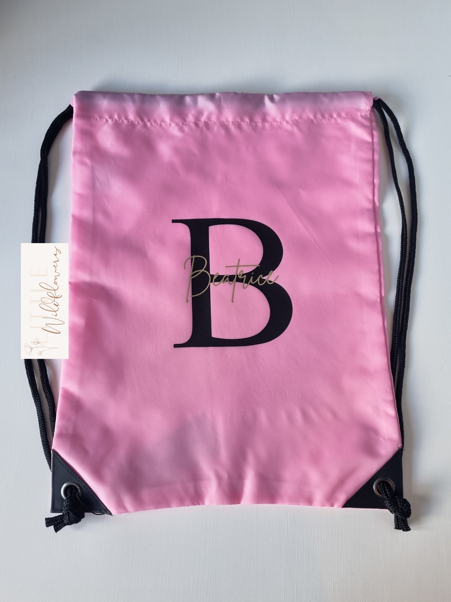 Personalised Initial Drawstring Bag