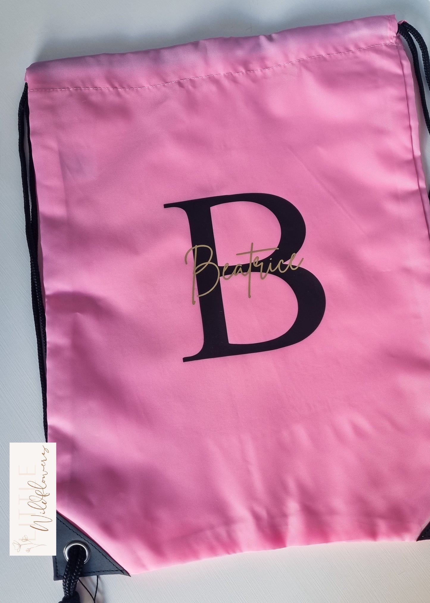 Personalised Initial Drawstring Bag