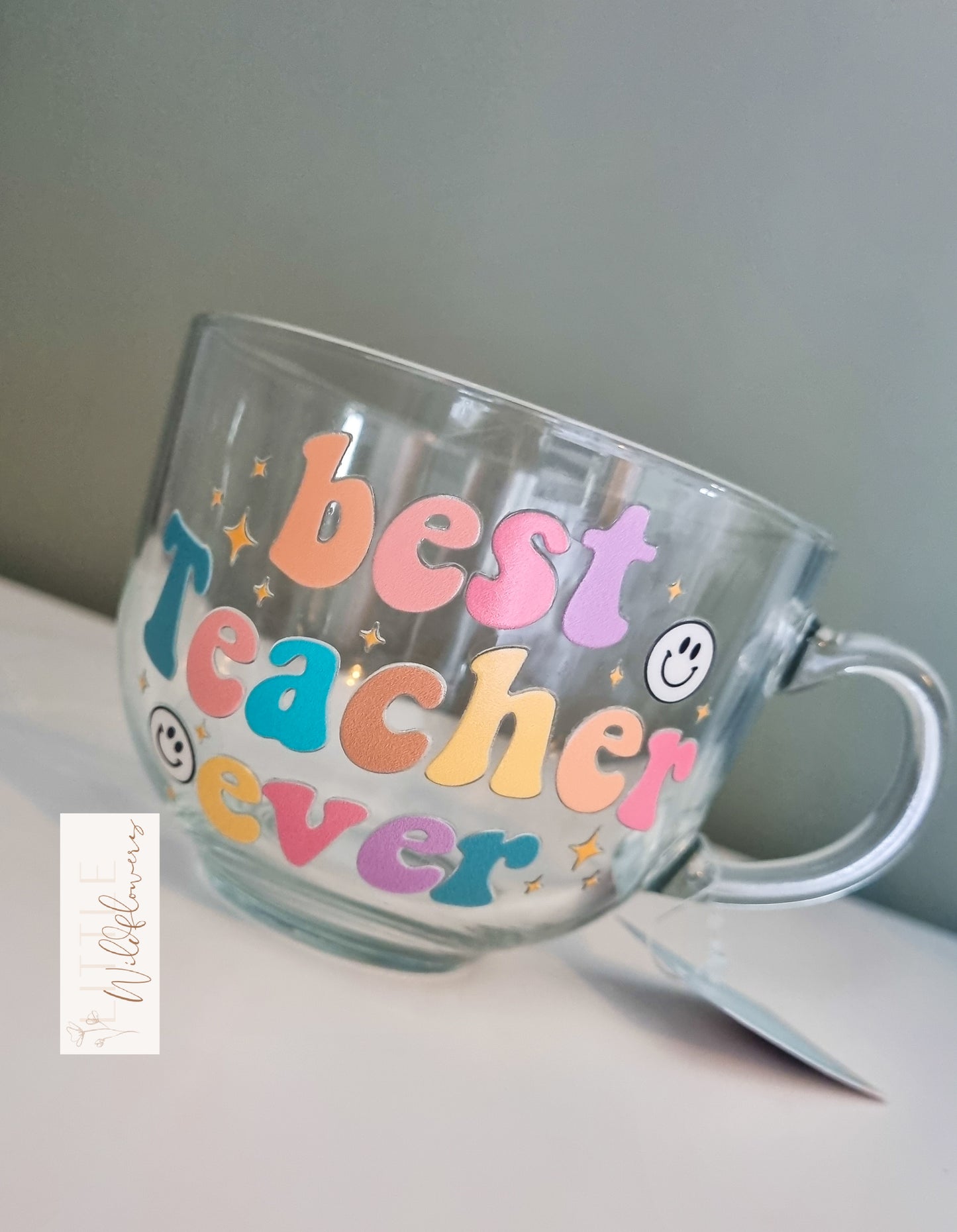 Best Teacher Ever Glass Cappuccino Cup