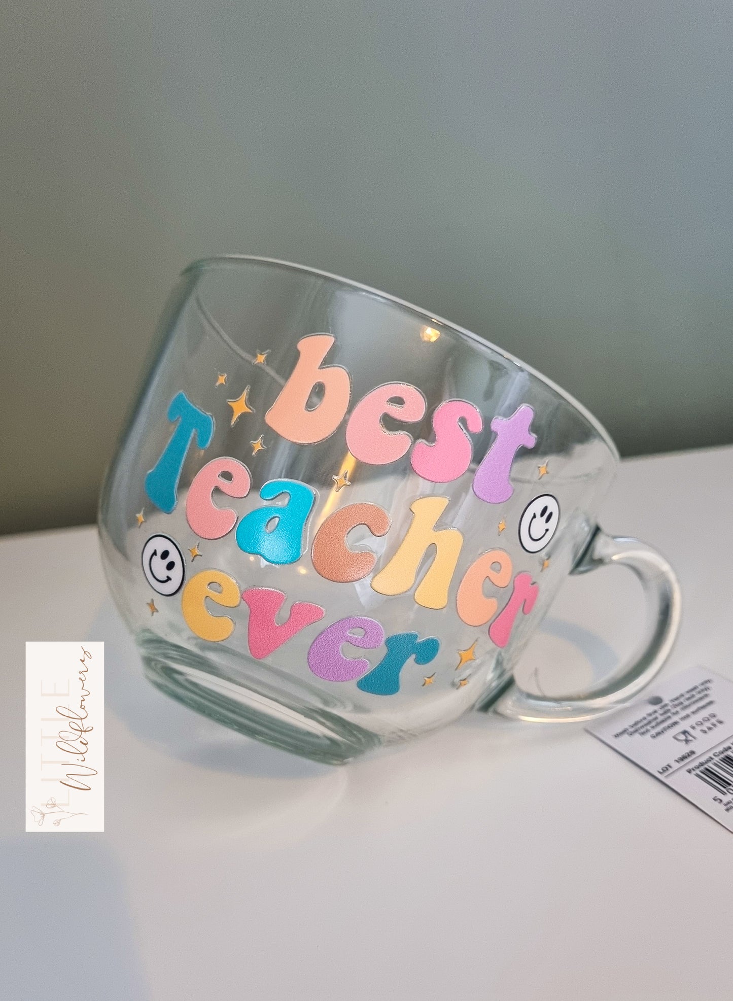 Best Teacher Ever Glass Cappuccino Cup