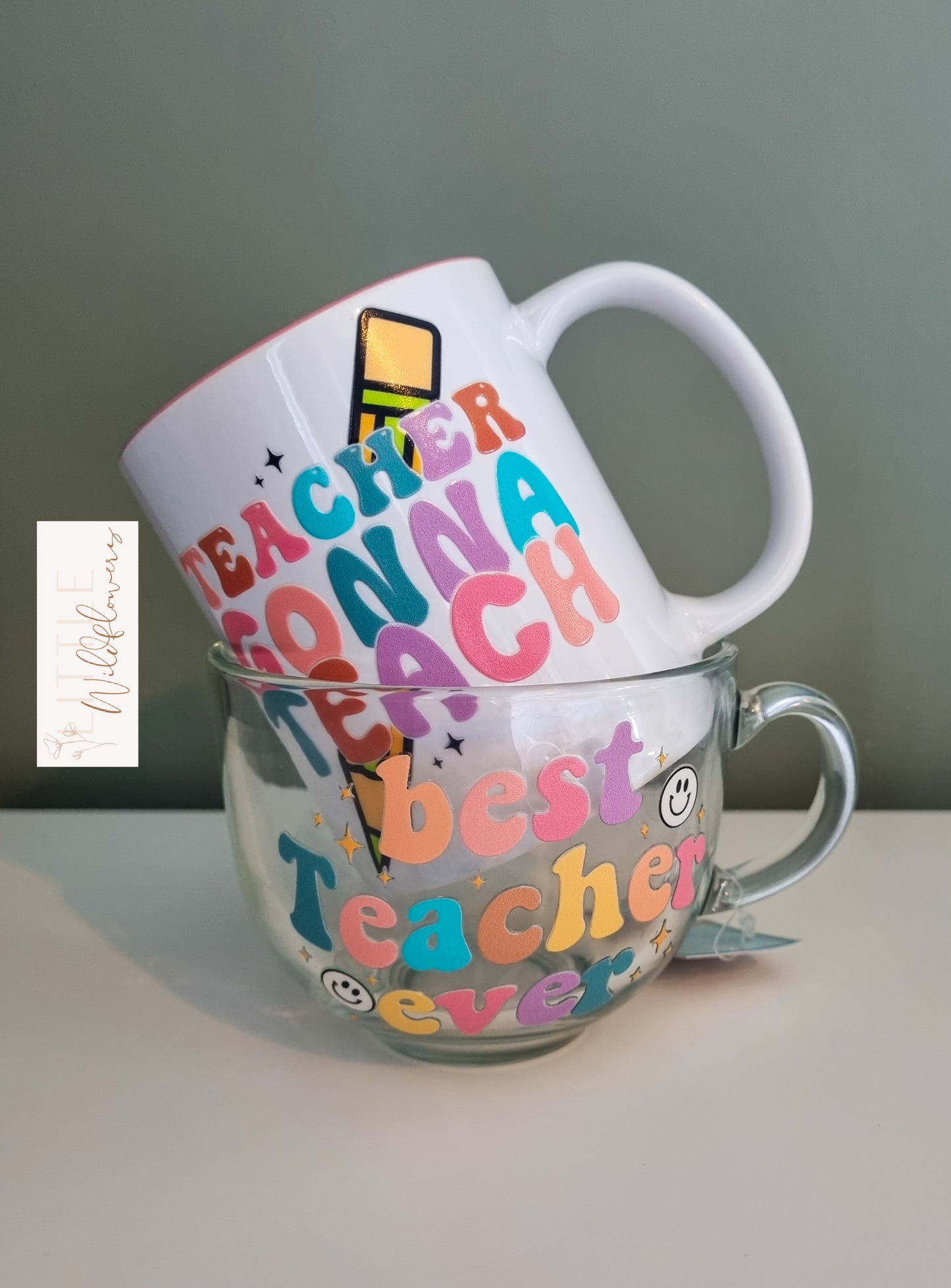 Best Teacher Ever Glass Cappuccino Cup