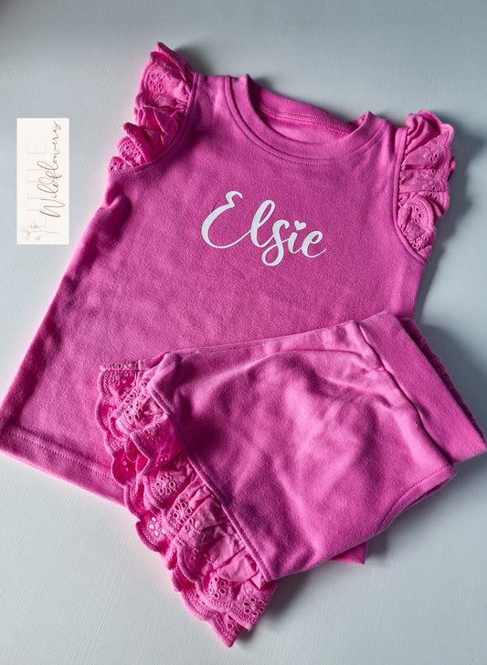 Personalised Anglaise Frill Set