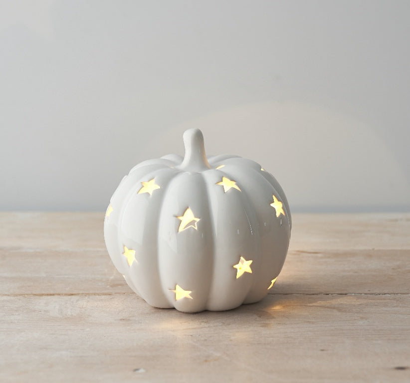 Ceramic T-Light Holder Pumpkin