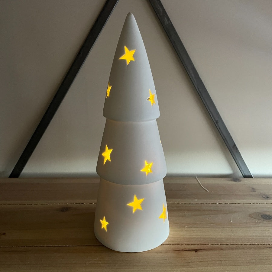 Ceramic Star Cutout Christmas Tree