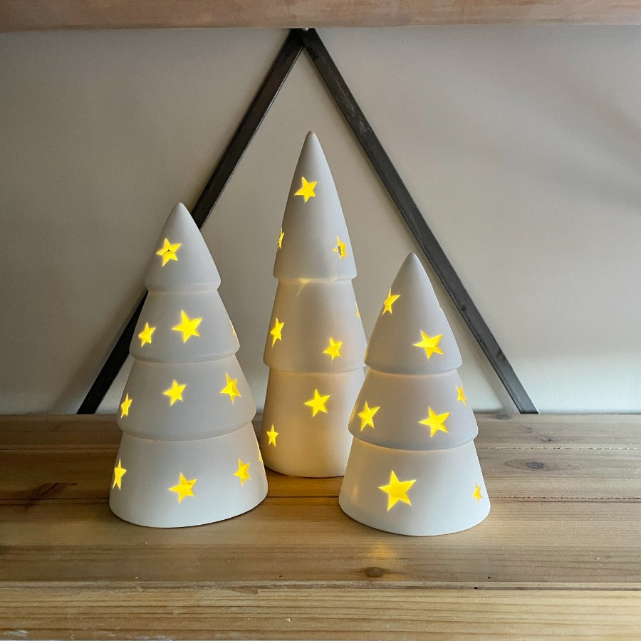 Ceramic Star Cutout Christmas Tree