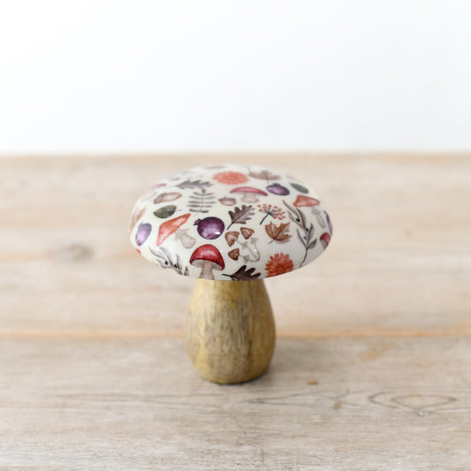 Autumnal Wooden Mushroom