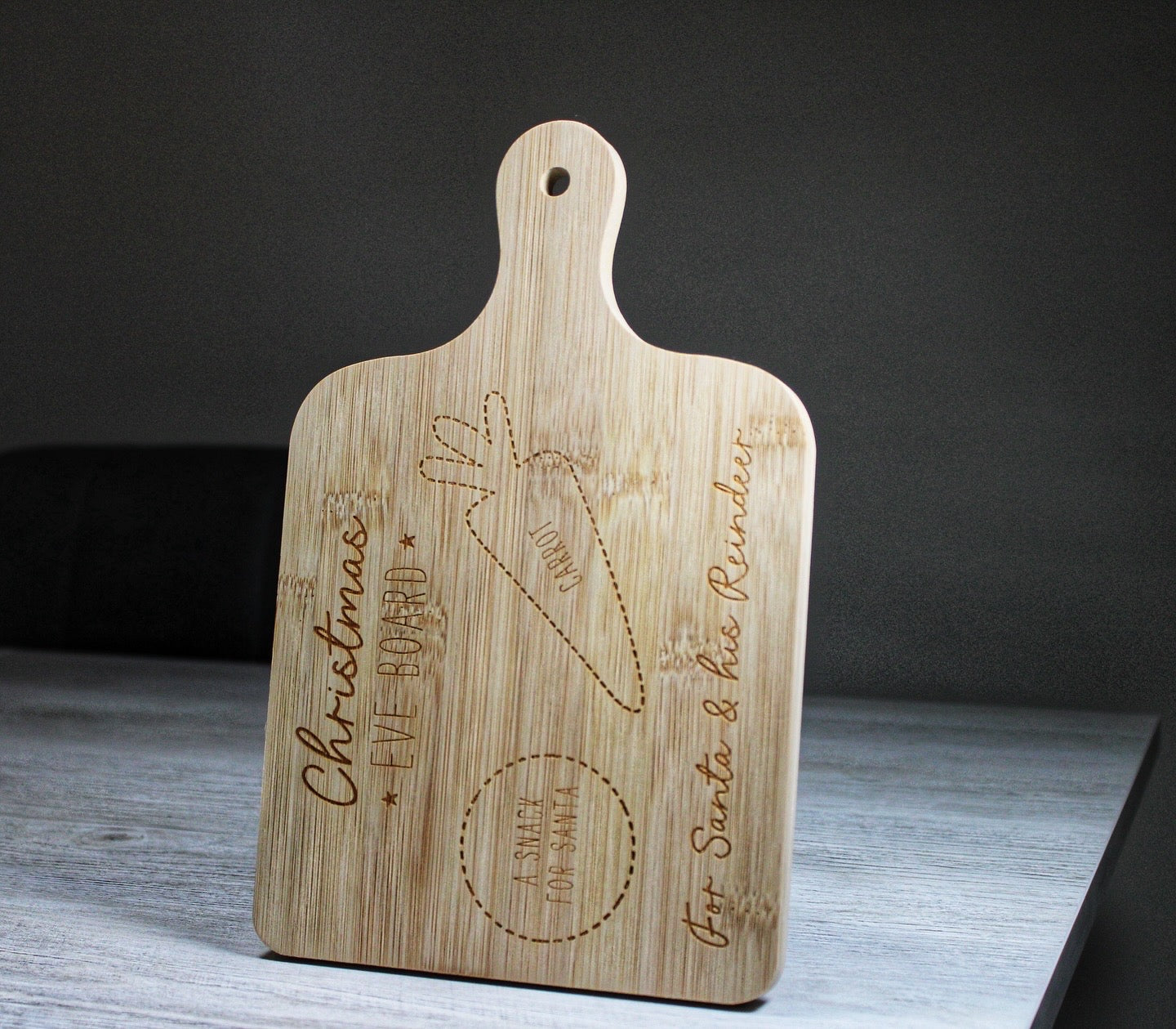 Wooden Christmas Eve Serving Board