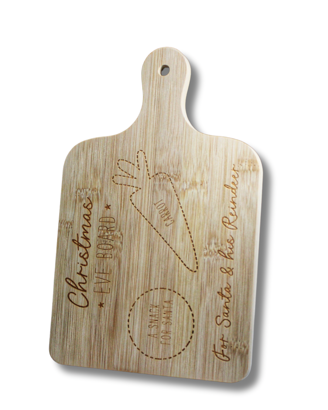 Wooden Christmas Eve Serving Board