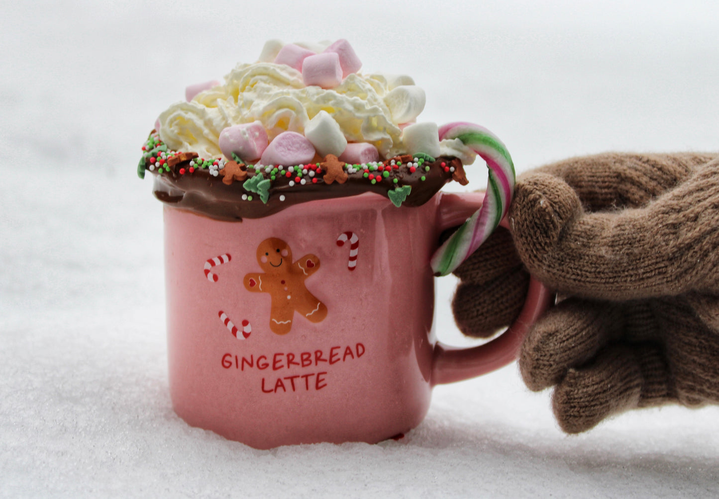 Pink Gingerbread Latte Mug